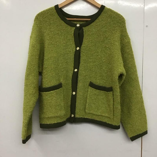 エヘカソポ ehka sopo カーディガン 長袖 FREE 無地 薄緑 / ライトグリーン / X 緑 / グリーン /  レディース USED 古着 中古 10149007