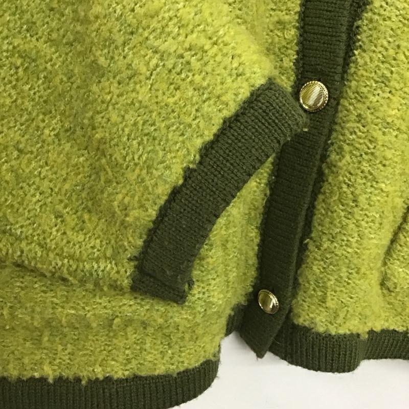 エヘカソポ ehka sopo カーディガン 長袖 FREE 無地 薄緑 / ライトグリーン / X 緑 / グリーン /  レディース USED 古着 中古 10149007