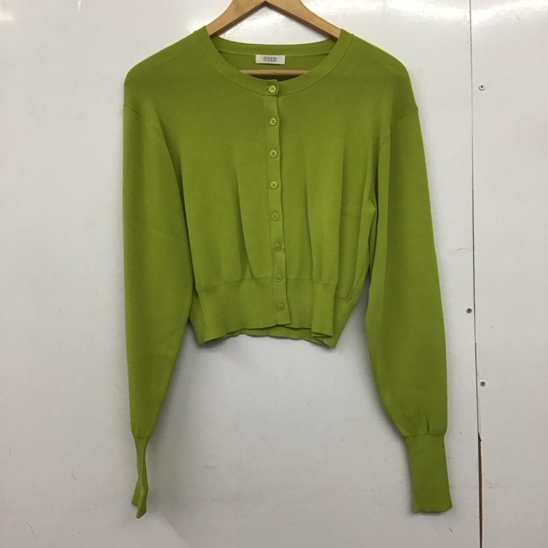 ローリーズファーム LOWRYS FARM カーディガン 長袖 FREE 無地 薄緑 / ライトグリーン /  レディース USED 古着 中古 10149012