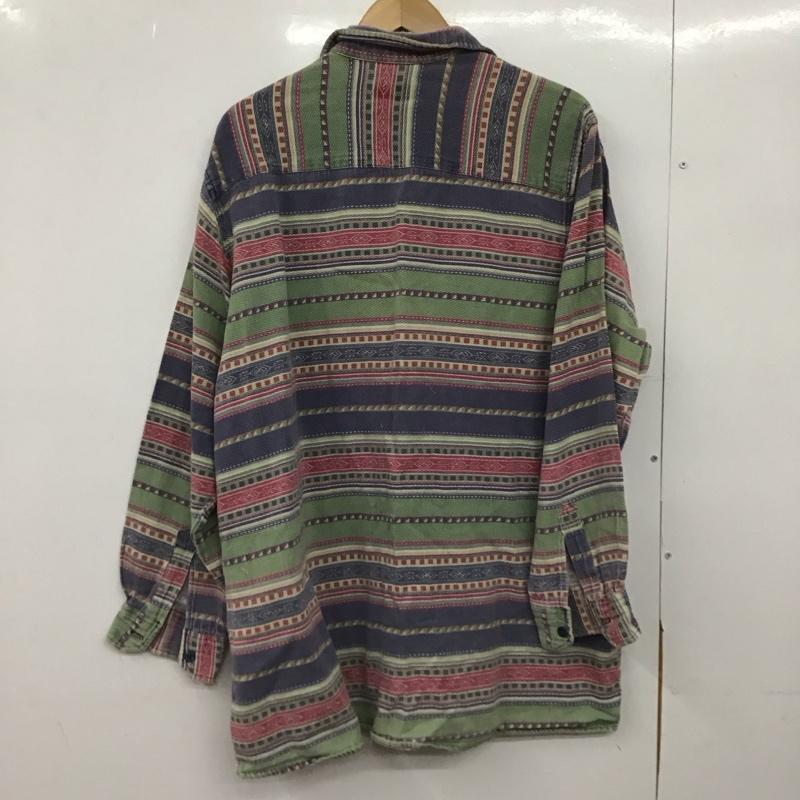 古着 USED シャツ、ブラウス 長袖 長袖シャツ 総柄シャツ カラーシャツ 44 プリント マルチカラー / マルチカラー /  メンズ USED 古着 中古 10149013