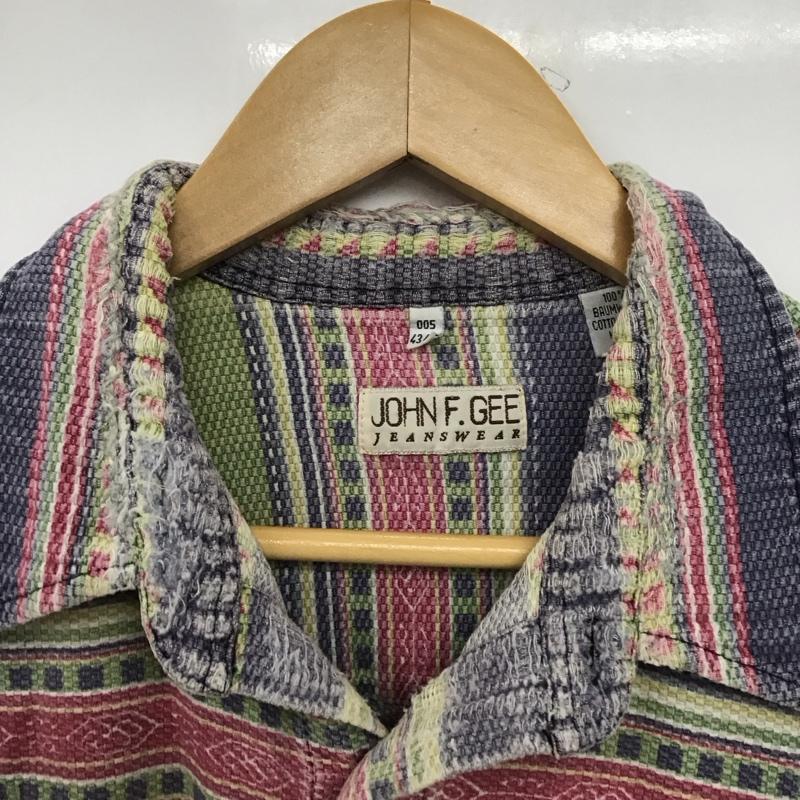 古着 USED シャツ、ブラウス 長袖 長袖シャツ 総柄シャツ カラーシャツ 44 プリント マルチカラー / マルチカラー /  メンズ USED 古着 中古 10149013