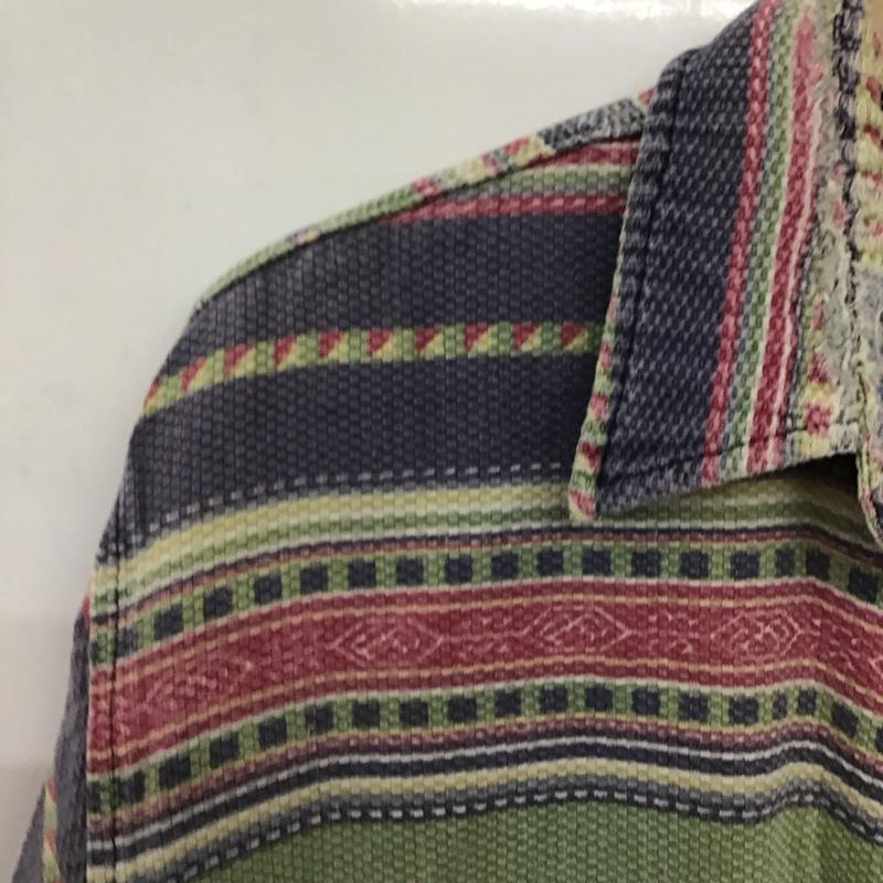 古着 USED シャツ、ブラウス 長袖 長袖シャツ 総柄シャツ カラーシャツ 44 プリント マルチカラー / マルチカラー /  メンズ USED 古着 中古 10149013