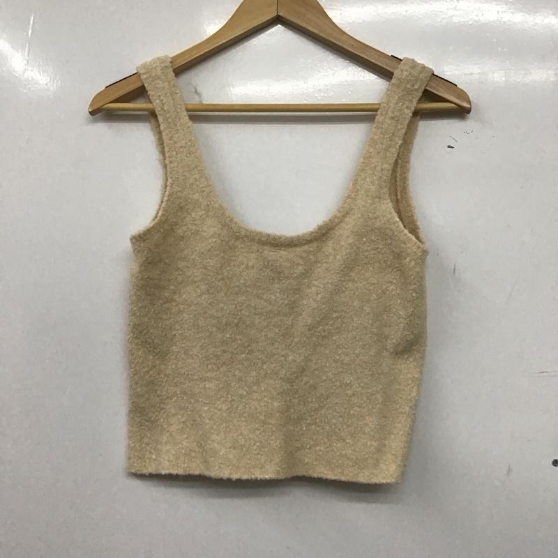 ザラ ZARA アンサンブルニット 長袖 M 無地 ベージュ / ベージュ /  レディース USED 古着 中古 10149014