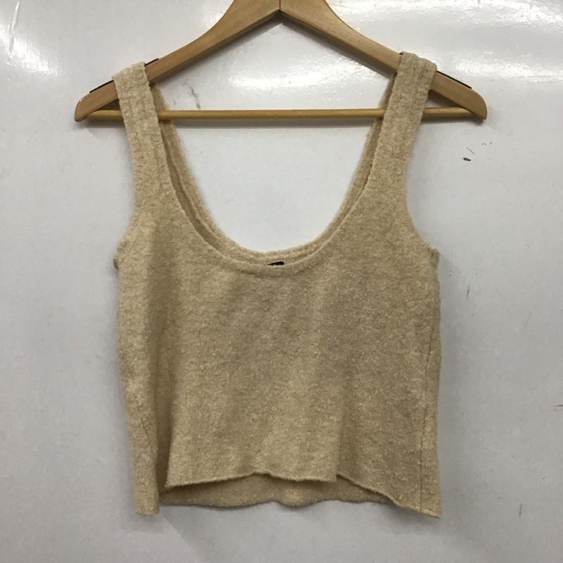 ザラ ZARA アンサンブルニット 長袖 M 無地 ベージュ / ベージュ /  レディース USED 古着 中古 10149014
