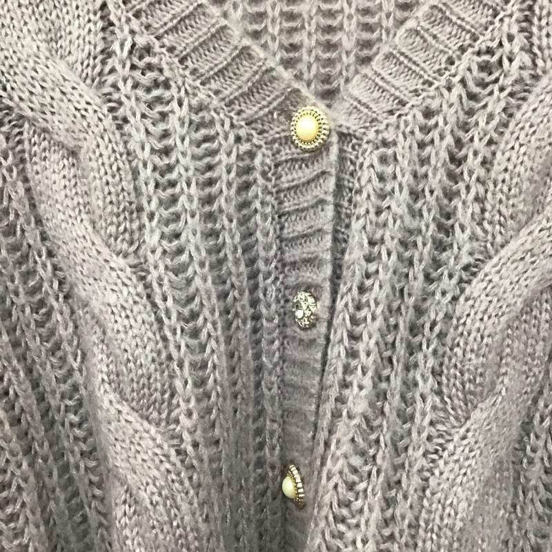 オリーブデオリーブ OLIVE des OLIVE カーディガン 長袖 FREE 無地 紫 / パープル /  レディース USED 古着 中古 10149016