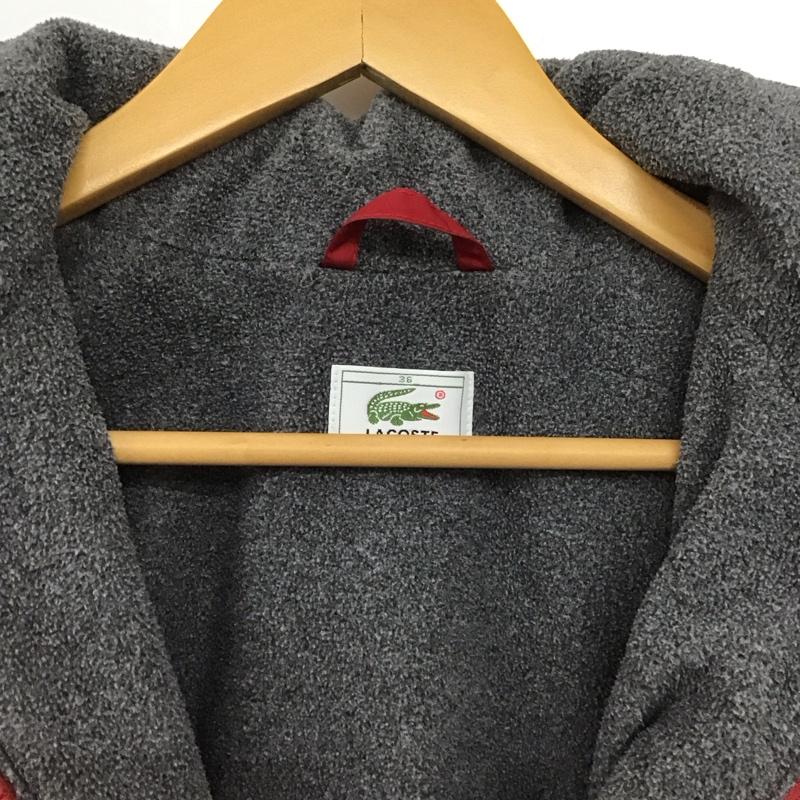 ラコステ LACOSTE ジャケット、上着 ジャンパー、ブルゾン ジップアップジャケット ナイロンジャケット アウター 36 ロゴ、文字 赤 / レッド /  メンズ USED 古着 中古 10149017
