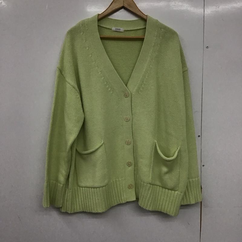 ローリーズファーム LOWRYS FARM カーディガン 長袖 FREE 無地 薄緑 / ライトグリーン /  レディース USED 古着 中古 10149019