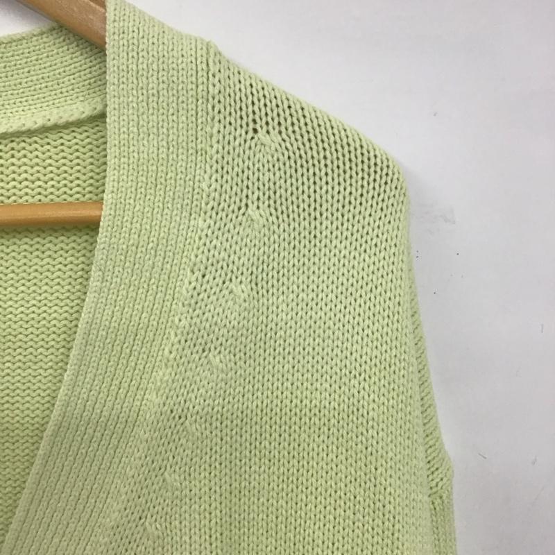 ローリーズファーム LOWRYS FARM カーディガン 長袖 FREE 無地 薄緑 / ライトグリーン /  レディース USED 古着 中古 10149019