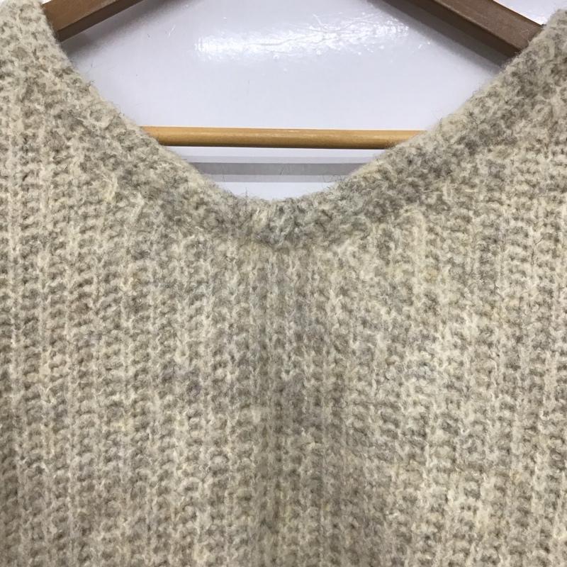 ローリーズファーム LOWRYS FARM ニット、セーター 長袖 FREE 無地 ベージュ / ベージュ /  レディース USED 古着 中古 10149021