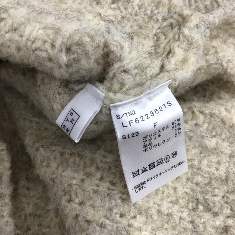 ローリーズファーム LOWRYS FARM ニット、セーター 長袖 FREE 無地 ベージュ / ベージュ /  レディース USED 古着 中古 10149021