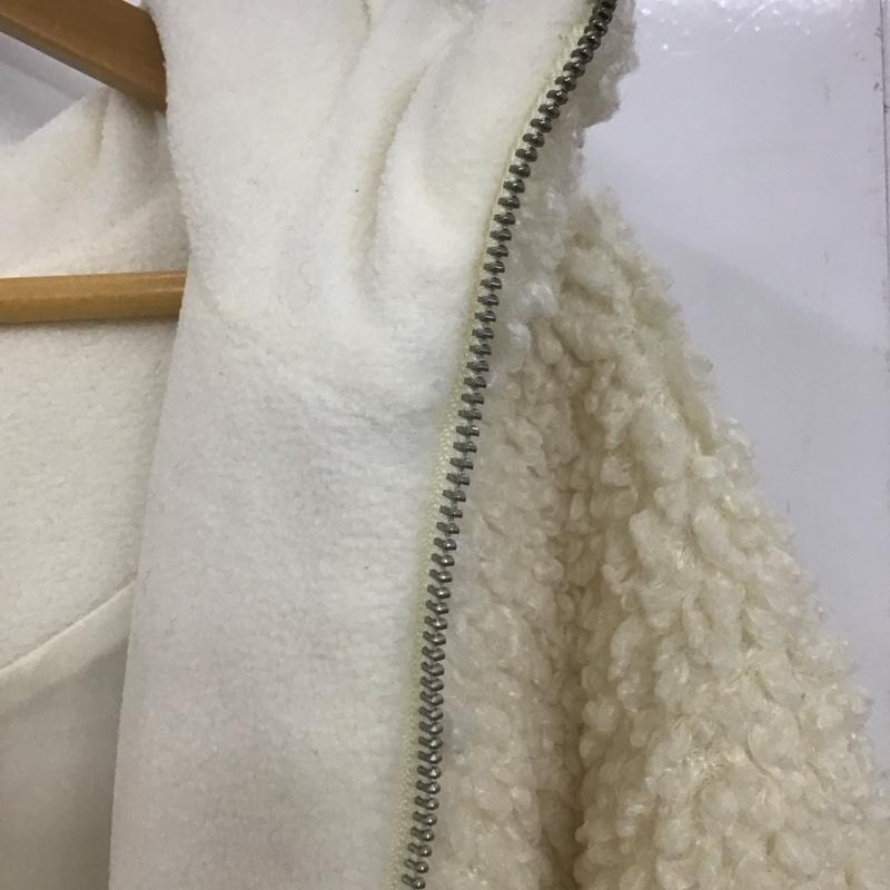 アールシーダブリュービー RCWB ジャケット、上着 ジャンパー、ブルゾン 420BAR30-1050 ボアジャケット FREE 無地 白 / ホワイト /  レディース USED 古着 中古 10149029