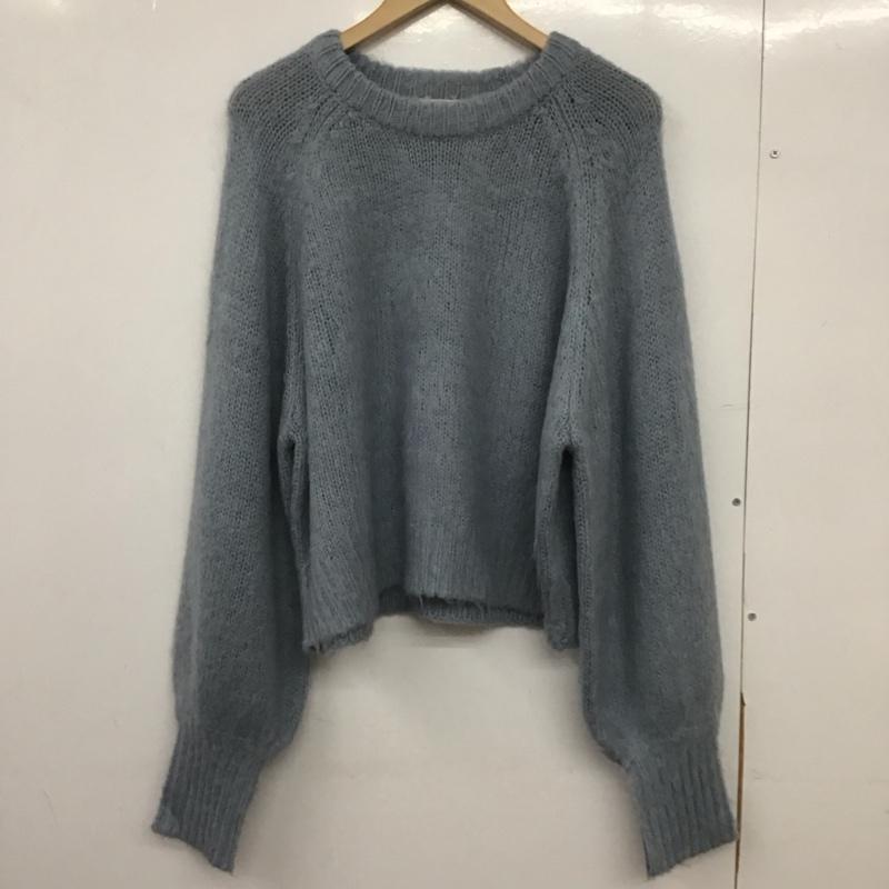 フリークスストア FREAK S STORE ニット、セーター 長袖 1332248900512 FREE 無地 水色 / ライトブルー /  レディース USED 古着 中古 10149032