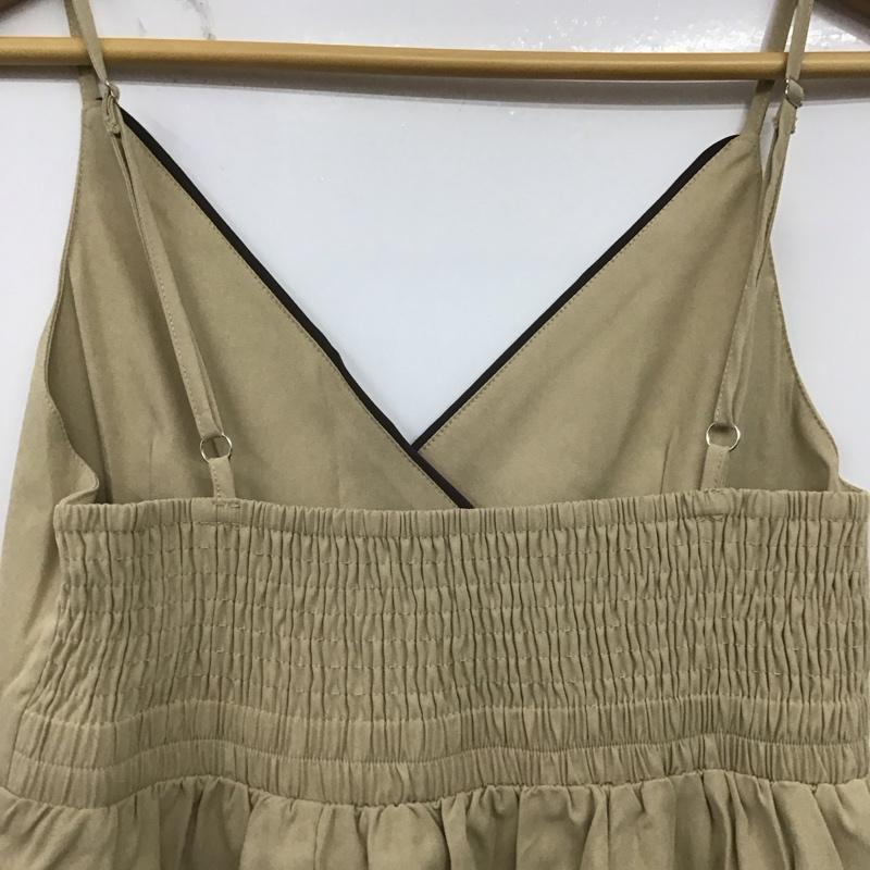 アルシーヴ archives ワンピース ロングスカート ノースリブロングワンピース キャミワンピース 無地 ベージュ / ベージュ /  レディース USED 古着 中古 10149034