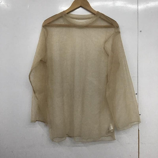 ジーナシス JEANASIS カットソー 長袖 JS064321MN ラメチュールシアープルオーバー FREE 無地 ベージュ / ベージュ /  レディース USED 古着 中古 10149037