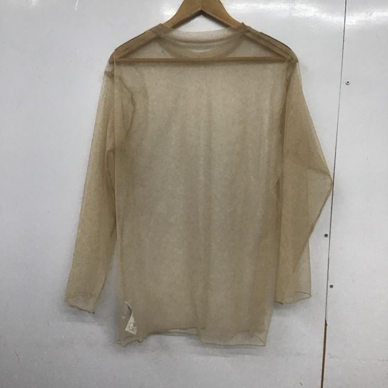 ジーナシス JEANASIS カットソー 長袖 JS064321MN ラメチュールシアープルオーバー FREE 無地 ベージュ / ベージュ /  レディース USED 古着 中古 10149037