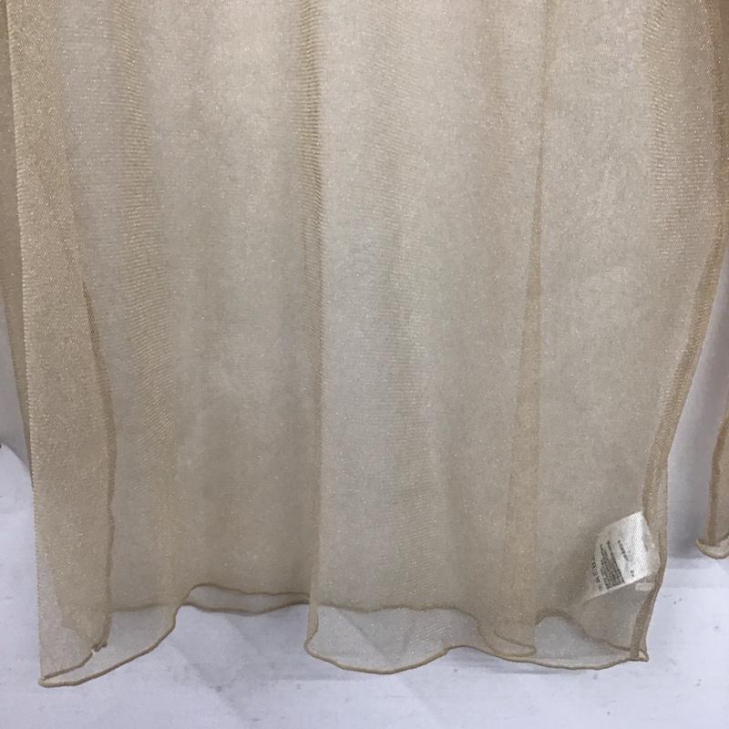 ジーナシス JEANASIS カットソー 長袖 JS064321MN ラメチュールシアープルオーバー FREE 無地 ベージュ / ベージュ /  レディース USED 古着 中古 10149037