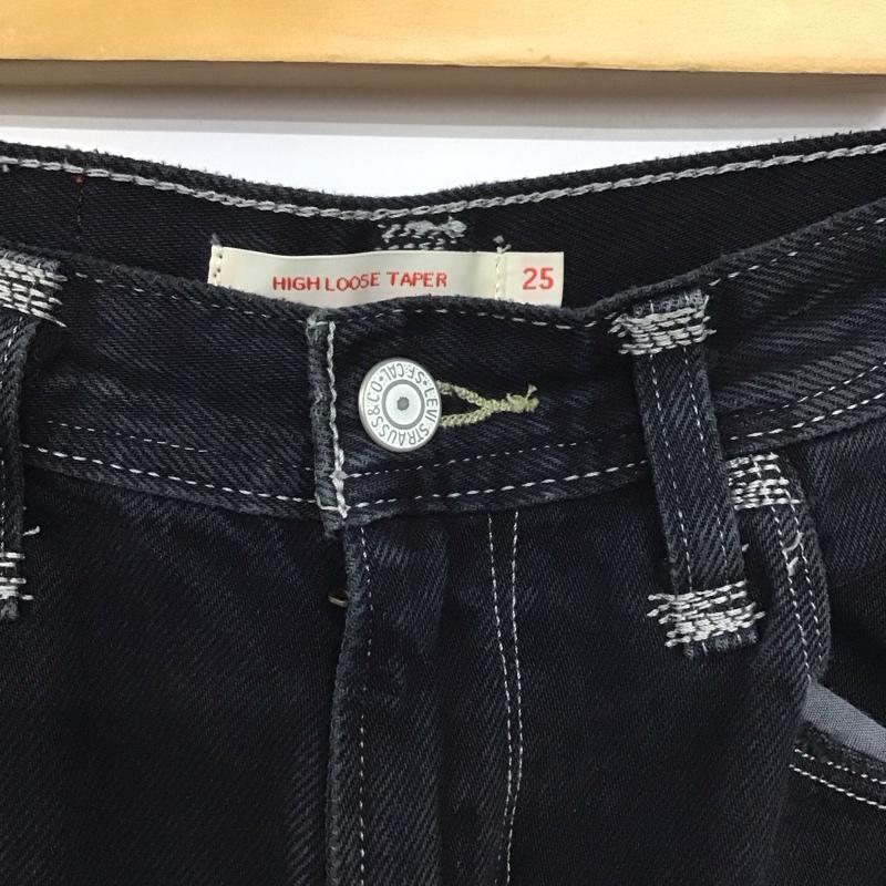 リーバイスレッド Levi s RED パンツ デニム、ジーンズ A0162-0004 HIGH LOOSE TAPER 無地 黒 / ブラック /  レディース USED 古着 中古 10149041