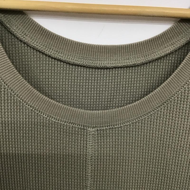 ベイフロー BAYFLOW ワンピース ロングスカート 長袖ロングワンピース ワッフル 3 無地 カーキ / カーキ /  レディース USED 古着 中古 10149046