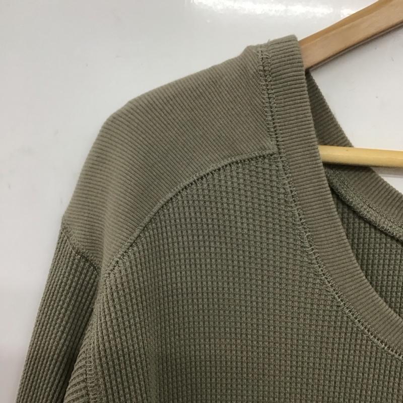 ベイフロー BAYFLOW ワンピース ロングスカート 長袖ロングワンピース ワッフル 3 無地 カーキ / カーキ /  レディース USED 古着 中古 10149046