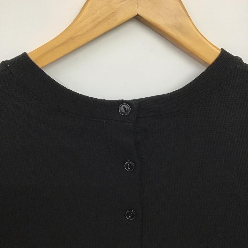 ユナイテッドアローズグリーンレーベルリラクシング UNITED ARROWS green label relaxing ワンピース ロングスカート 3626-199-2990 7分袖ワンピース ワッフル 無地 黒 / ブラック /  レディース USED 古着 中古 10149052