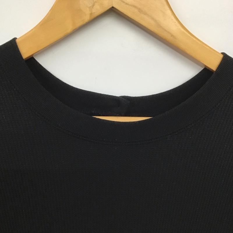 ユナイテッドアローズグリーンレーベルリラクシング UNITED ARROWS green label relaxing ワンピース ロングスカート 3626-199-2990 7分袖ワンピース ワッフル 無地 黒 / ブラック /  レディース USED 古着 中古 10149052