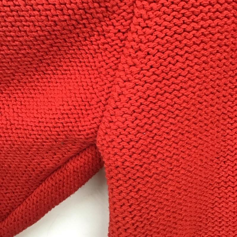 ザラ ZARA カーディガン 長袖 6427/011/600 クルーネック カーディガン M 無地 赤 / レッド /  レディース USED 古着 中古 10149063