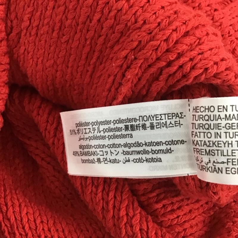 ザラ ZARA カーディガン 長袖 6427/011/600 クルーネック カーディガン M 無地 赤 / レッド /  レディース USED 古着 中古 10149063