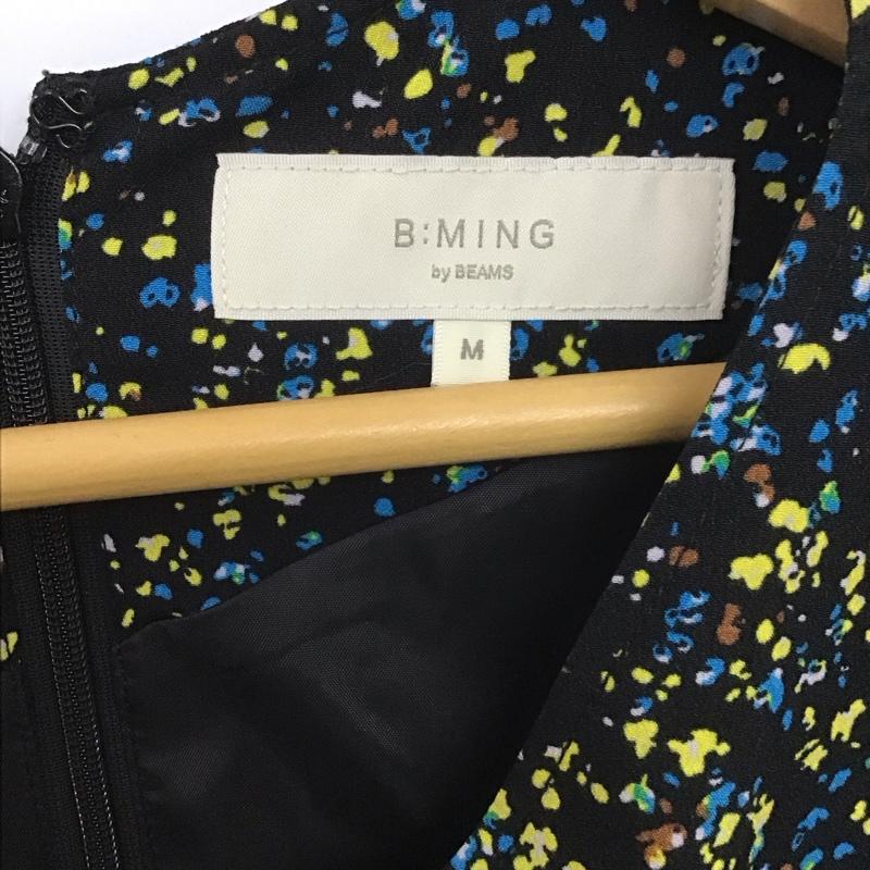 ビーミングライフストアバイビームス B:MING LIFESTORE by BEAMS ワンピース ロングスカート 長袖ロングワンピース フレアスカート Vネック M プリント マルチカラー / マルチカラー /  レディース USED 古着 中古 10149064