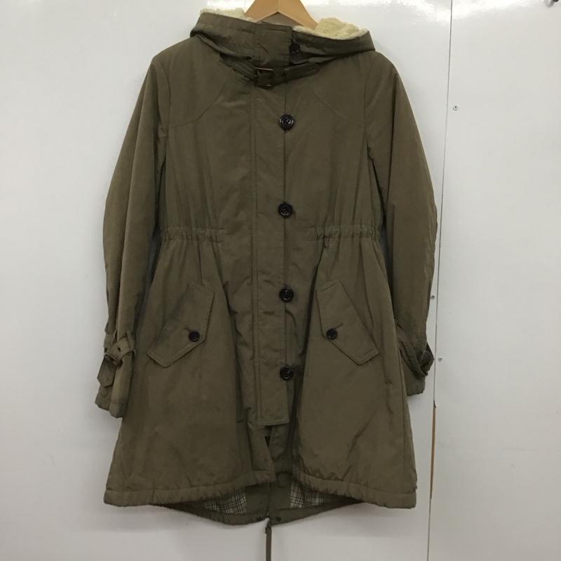 バーバリーブルーレーベル BURBERRY BLUE LABEL ジャケット、上着 ジャンパー、ブルゾン .ジップアップジャケット アウター フード付きジャケット 40 無地 ベージュ / ベージュ /  レディース USED 古着 中古 10149081