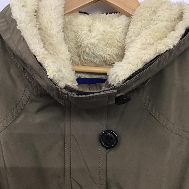 バーバリーブルーレーベル BURBERRY BLUE LABEL ジャケット、上着 ジャンパー、ブルゾン .ジップアップジャケット アウター フード付きジャケット 40 無地 ベージュ / ベージュ /  レディース USED 古着 中古 10149081