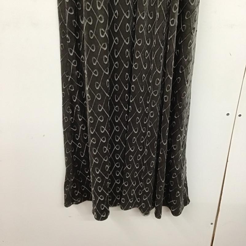 ジーナシス JEANASIS ワンピース ロングスカート js071578ts キャミワンピース ロングワンピース FREE 総柄 灰 / グレー /  レディース USED 古着 中古 10149086