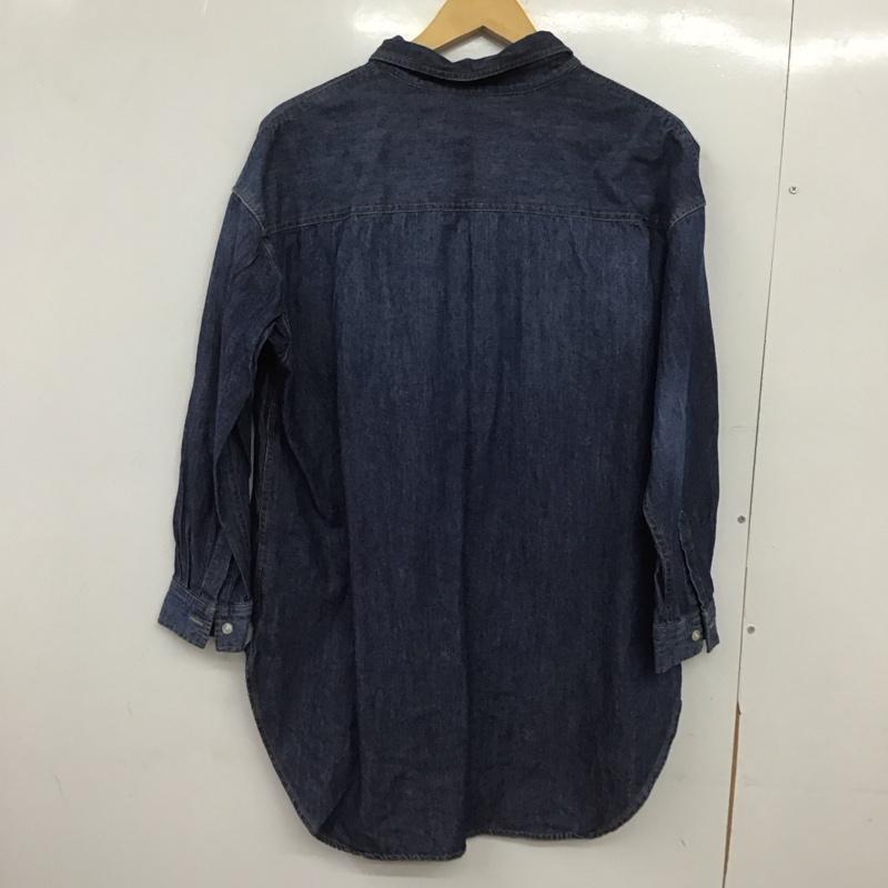 ナノユニバース nano・universe シャツ、ブラウス 長袖 673-1120016 FREE 無地 青 / ブルー /  レディース USED 古着 中古 10149089