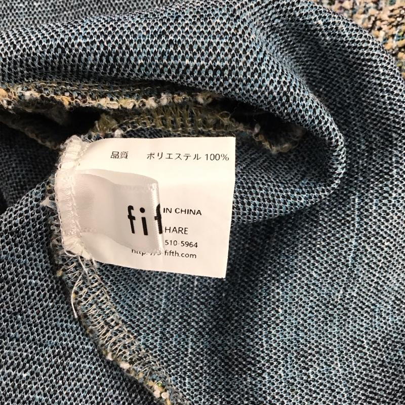 フィフス fifth ワンピース ロングスカート ノースリーブロングワンピース タイトワンピース ストレッチ 総柄 マルチカラー / マルチカラー /  レディース USED 古着 中古 10149090