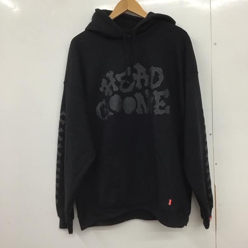 ヘッドグーニー HEADGOONIE パーカー 長袖 長袖パーカー プルオーバーパーカー スウェット XL ロゴ、文字 黒 / ブラック /  メンズ USED 古着 中古 10149104