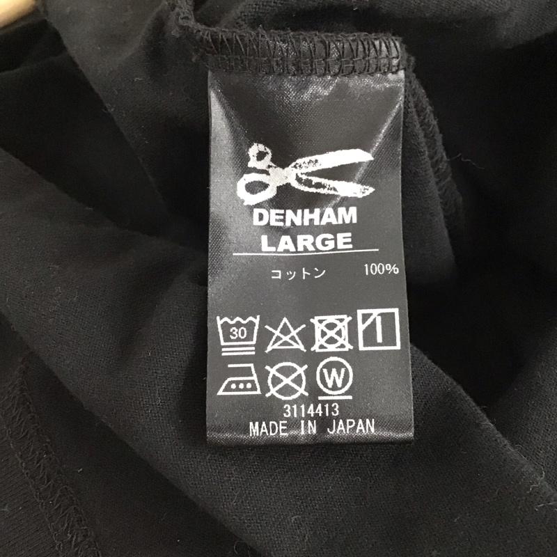 デンハム DENHAM タンクトップ タンクトップ タンクトップ ノースリーブカットソー クルーネック L プリント 黒 / ブラック /  メンズ USED 古着 中古 10149123