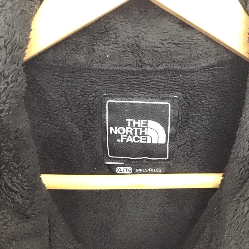 ザノースフェイス THE NORTH FACE ジャケット、上着 ジャンパー、ブルゾン ジップアップジャケット アウター スターカラージャケット XL ロゴ、文字 黒 / ブラック /  ガールズ USED 古着 中古 10149130