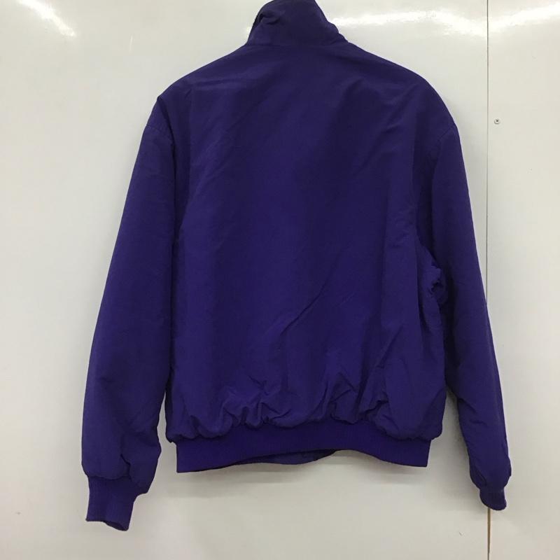 エディーバウアー Eddie Bauer ジャケット、上着 ジャンパー、ブルゾン ジップアップジャケット ナイロンジャケット アウター 80s 黒タグ XL ロゴ、文字 紫 / パープル /  レディース USED 古着 中古 10149132