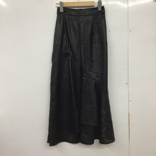 アズールバイマウジー AZUL BY MOUSSY スカート ロングスカート 250FAC31-166G FAUX LEATHER MERMAID SK S 無地 黒 / ブラック /  レディース USED 古着 中古 10149134