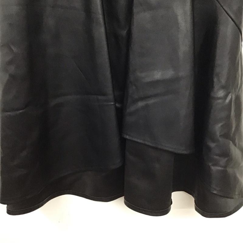 アズールバイマウジー AZUL BY MOUSSY スカート ロングスカート 250FAC31-166G FAUX LEATHER MERMAID SK S 無地 黒 / ブラック /  レディース USED 古着 中古 10149134