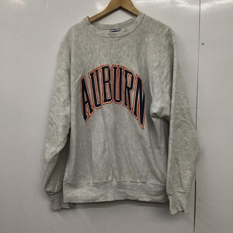 古着 USED トレーナー 長袖 長袖トレーナー スウェット クルーネック プルオーバー 90s XL ロゴ、文字 灰 / グレー /  メンズ USED 古着 中古 10149135