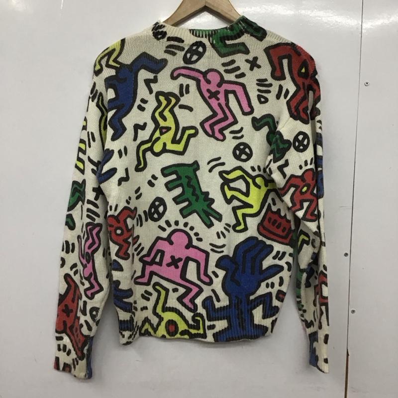 ジョイリッチ JOYRICH ニット、セーター 長袖 長袖ニットカットソー クルーネック セーター キースへリンス XS プリント マルチカラー / マルチカラー /  メンズ USED 古着 中古 10149144