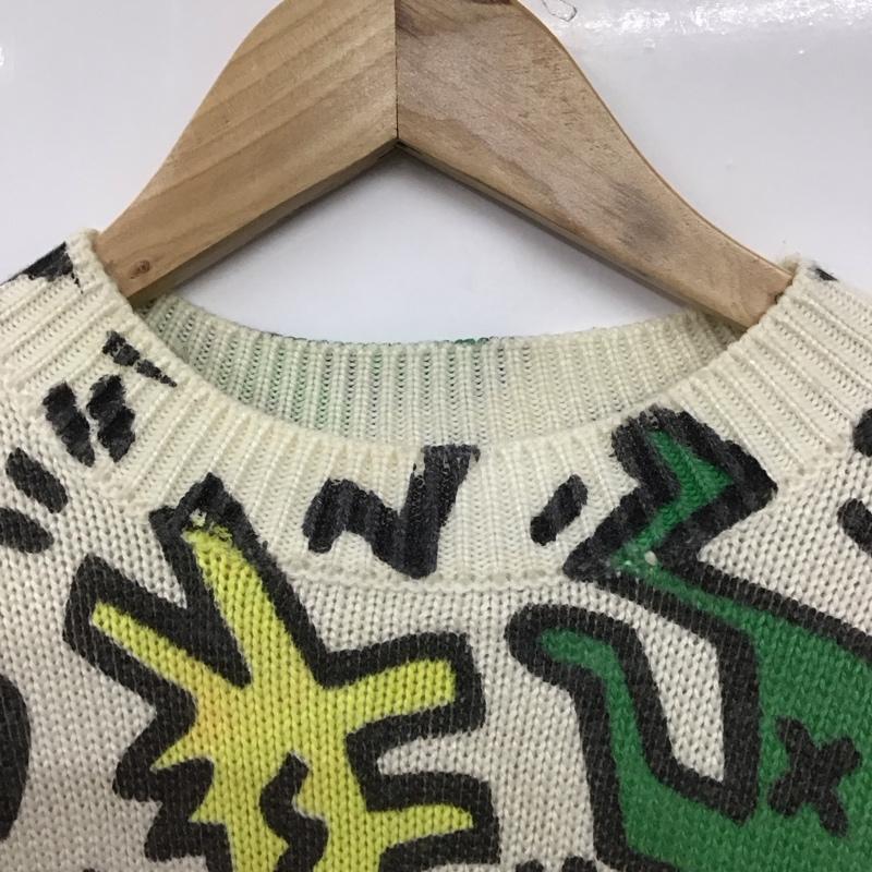 ジョイリッチ JOYRICH ニット、セーター 長袖 長袖ニットカットソー クルーネック セーター キースへリンス XS プリント マルチカラー / マルチカラー /  メンズ USED 古着 中古 10149144