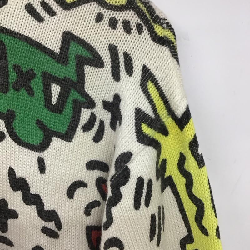 ジョイリッチ JOYRICH ニット、セーター 長袖 長袖ニットカットソー クルーネック セーター キースへリンス XS プリント マルチカラー / マルチカラー /  メンズ USED 古着 中古 10149144