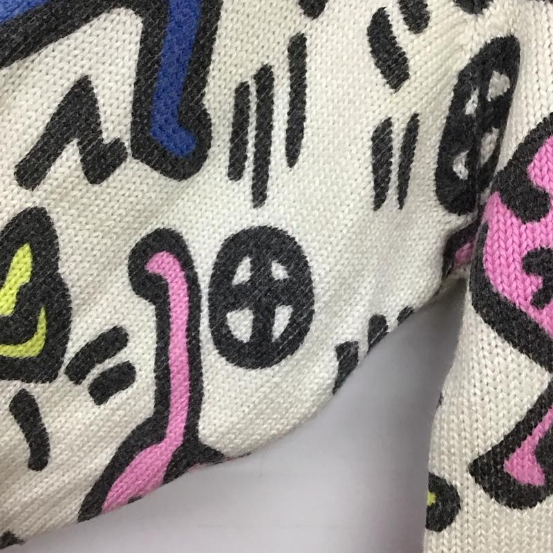 ジョイリッチ JOYRICH ニット、セーター 長袖 長袖ニットカットソー クルーネック セーター キースへリンス XS プリント マルチカラー / マルチカラー /  メンズ USED 古着 中古 10149144