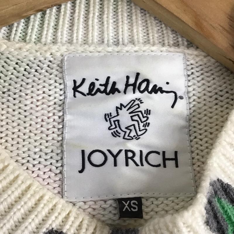 ジョイリッチ JOYRICH ニット、セーター 長袖 長袖ニットカットソー クルーネック セーター キースへリンス XS プリント マルチカラー / マルチカラー /  メンズ USED 古着 中古 10149144
