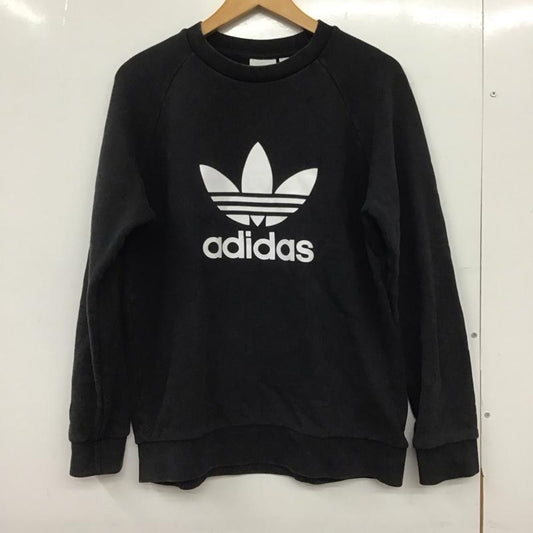 アディダス adidas トレーナー 長袖 cw1235 長袖トレーナー スウェット M プリント ダークグレー / ダークグレー /  メンズ USED 古着 中古 10149151