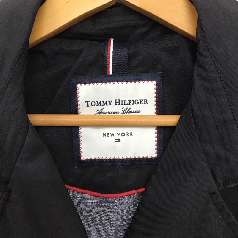 トミーヒルフィガー TOMMY HILFIGER ジャケット、上着 ジャンパー、ブルゾン 長袖ロングジャケット アウタートレンチコート M 無地 黒 / ブラック /  メンズ USED 古着 中古 10149159