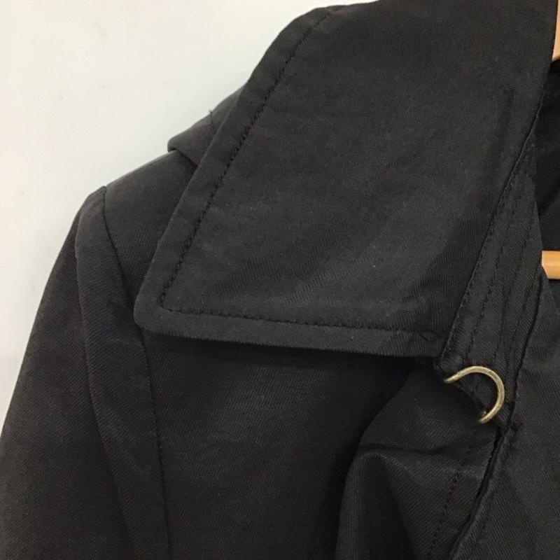 トミーヒルフィガー TOMMY HILFIGER ジャケット、上着 ジャンパー、ブルゾン 長袖ロングジャケット アウタートレンチコート M 無地 黒 / ブラック /  メンズ USED 古着 中古 10149159