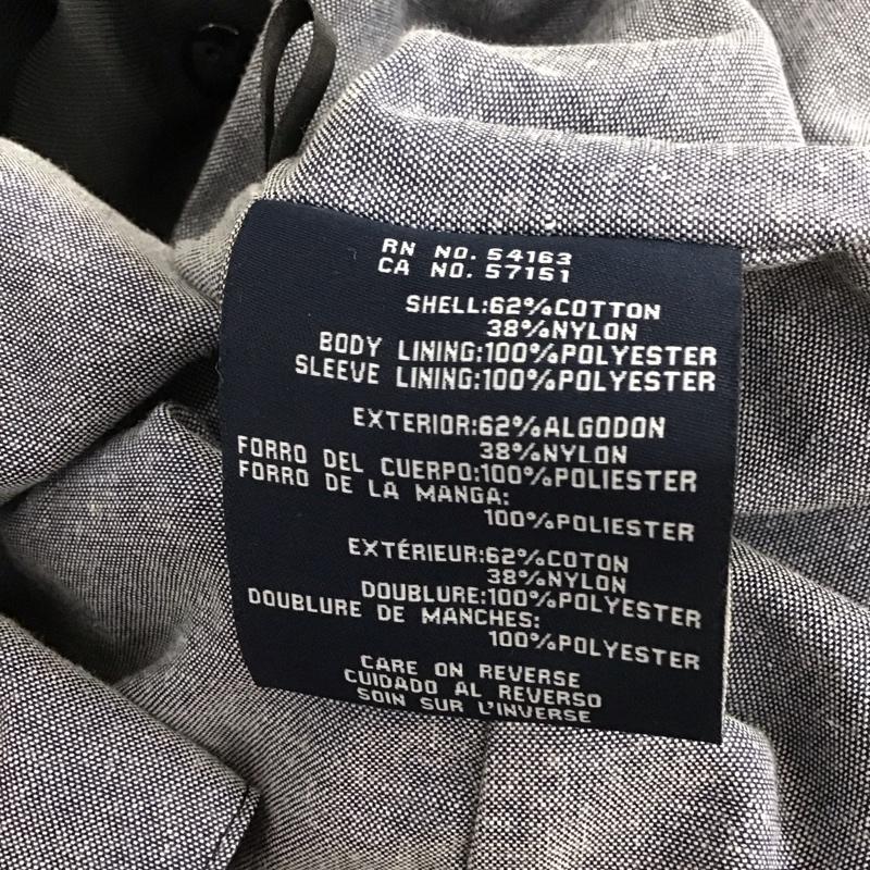 トミーヒルフィガー TOMMY HILFIGER ジャケット、上着 ジャンパー、ブルゾン 長袖ロングジャケット アウタートレンチコート M 無地 黒 / ブラック /  メンズ USED 古着 中古 10149159