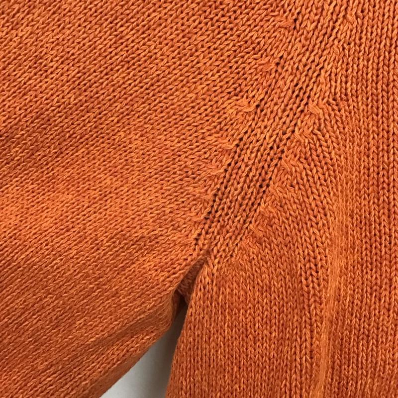 チャップス CHAPS ニット、セーター 長袖 長袖ニットカットソー スタンドネック セーター エルボーパッチ XXL ロゴ、文字 橙 / オレンジ /  メンズ USED 古着 中古 10149162